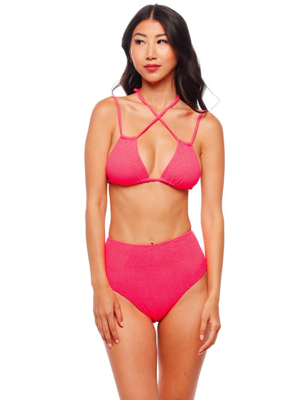 Amsterdam Top - Zinnia Pink - Swim Top | JMP The Label