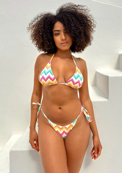 Bali Tie Side Bikini Bottom - Kaleidoscope - Swim Bottom | JMP The Label