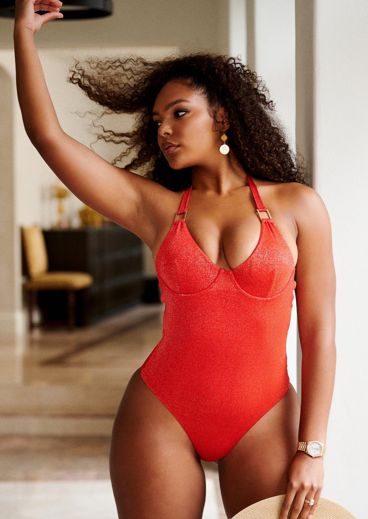 Bora Bora Underwire One Piece - Blaze Lurex - Swim One Piece | JMP The Label