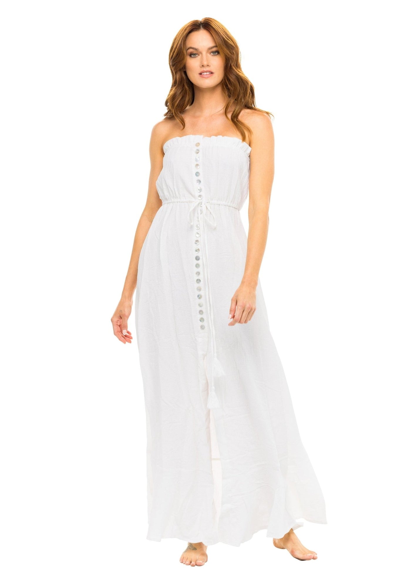 Breezy Strapless Dress - Magnolia Linen - Dress - JMP The Label