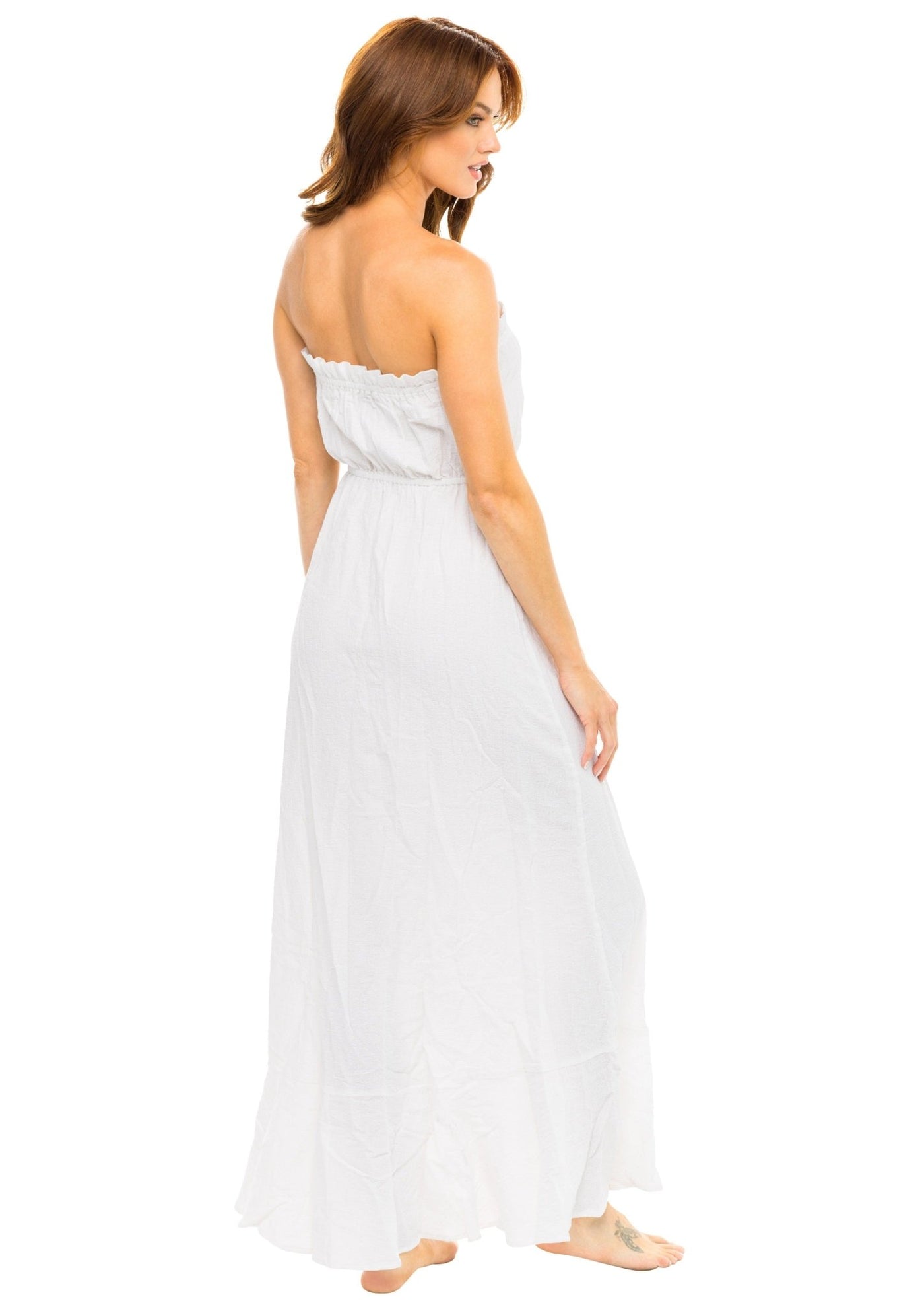 Breezy Strapless Dress - Magnolia Linen - Dress - JMP The Label