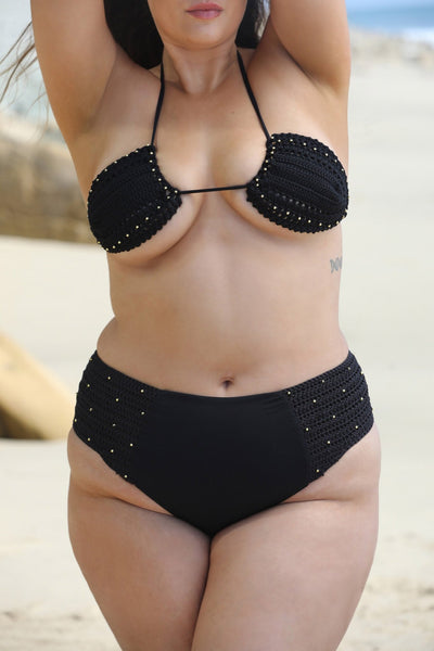 Cancun Bottom - Midnight Black - Swim Bottom | JMP The Label