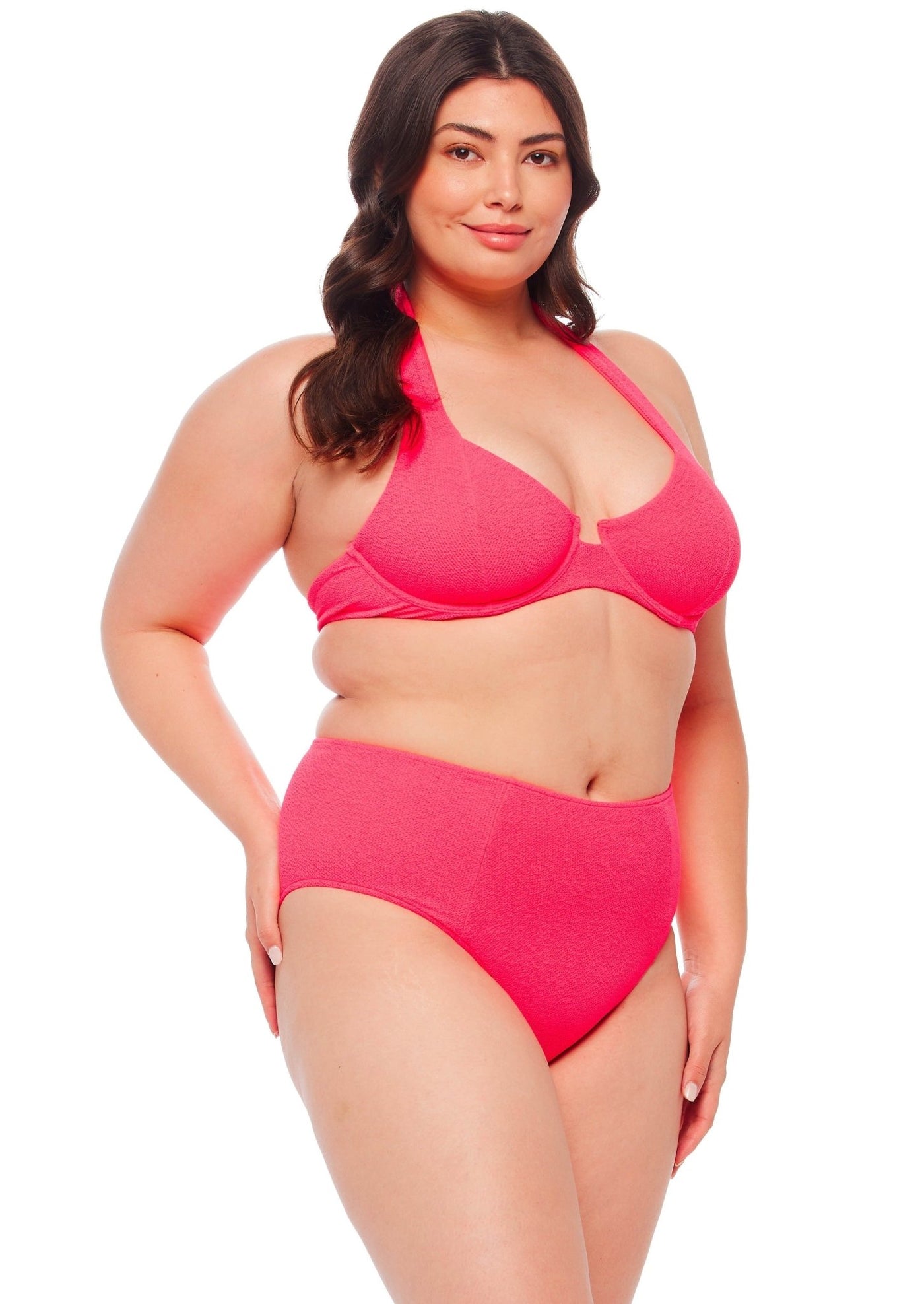 Cardiff Balconette Underwire Bikini Top - Zinnia Pink - Swim Top | JMP The Label