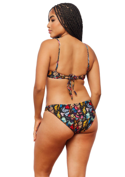 Cayman Mid Rise Bikini Bottom - Mariposa - Swim Bottom | JMP The Label