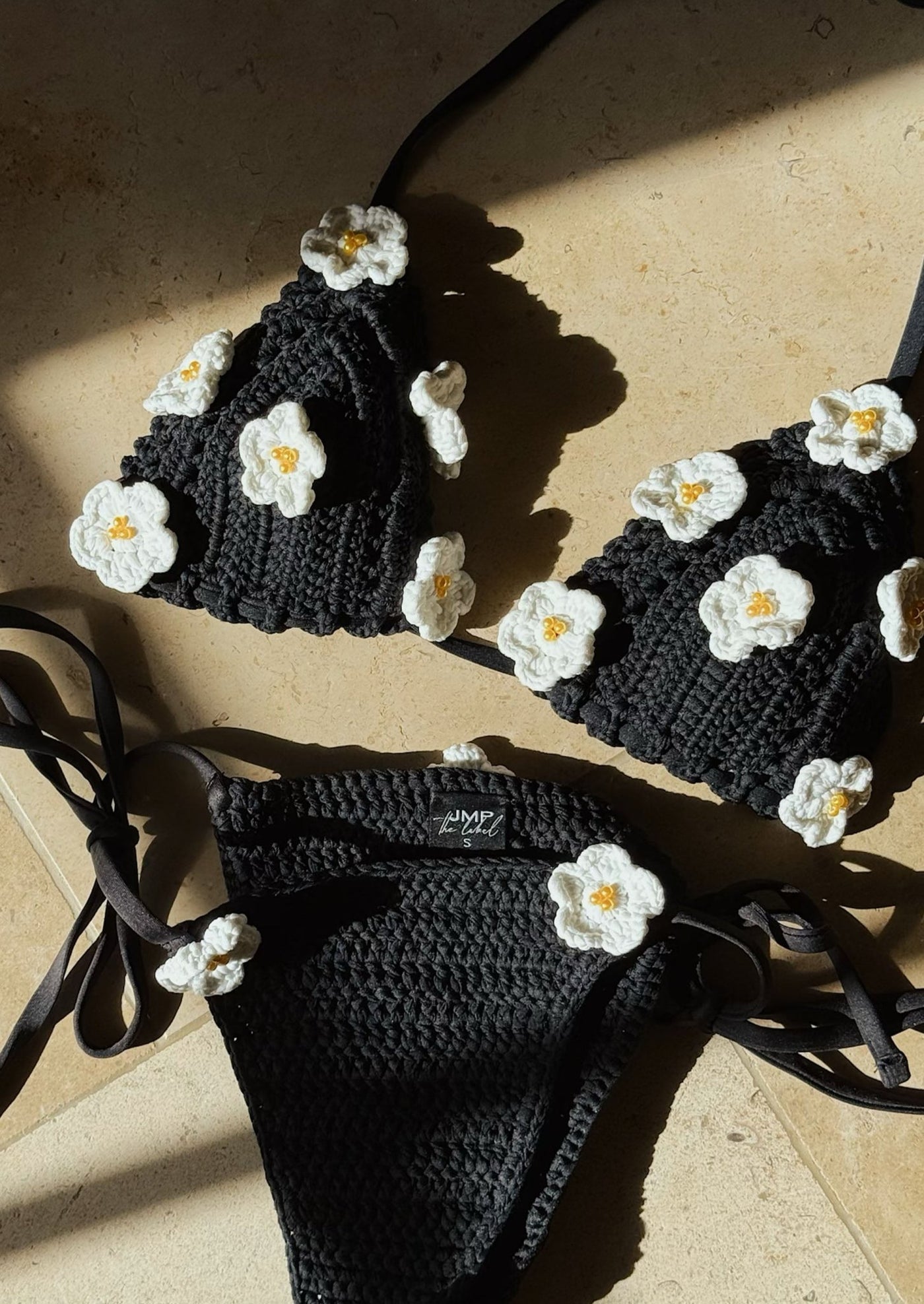 Cozumel Bottom - Black Daisy - Swim Bottom | JMP The Label