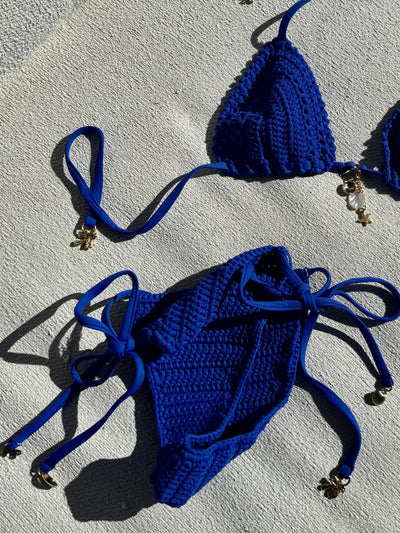 Cozumel Bottom - Cobalt Crochet - Swim Bottom | JMP The Label