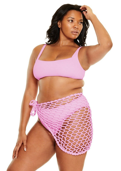 Hamptons Square Neck Bikini Top - Blushing Pink - Swim Top - JMP The Label