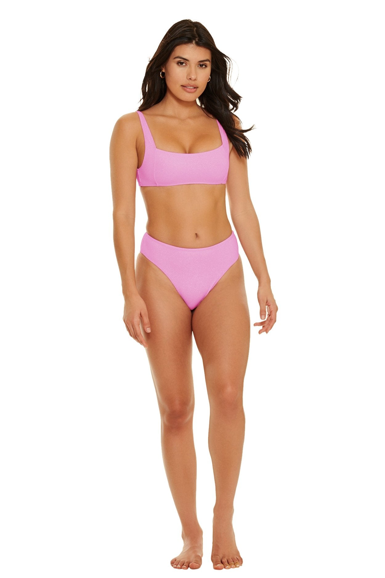 Hamptons Square Neck Bikini Top - Blushing Pink - Swim Top - JMP The Label