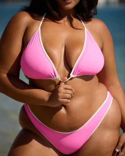 Hilo Top - Pink Orange Reversible - Swim Top | JMP The Label