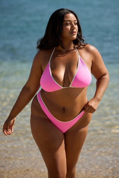 Hilo Top - Pink Orange Reversible - Swim Top | JMP The Label