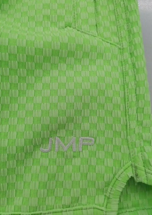 Indio Men's Swim Trunk - Lime Green Check - Mens Swim | JMP The Label