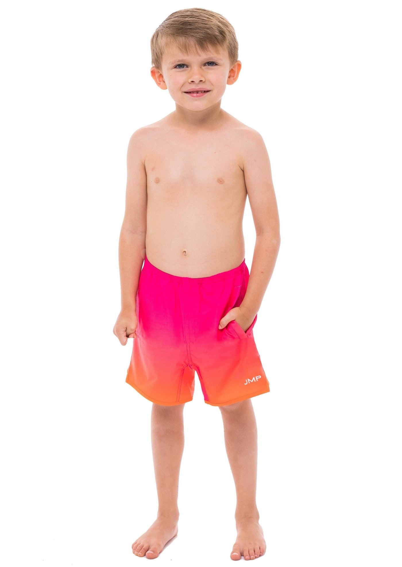 Indy Boys Swim Trunk - Heatwave Coral Ombre - Kids Swim - JMP The Label
