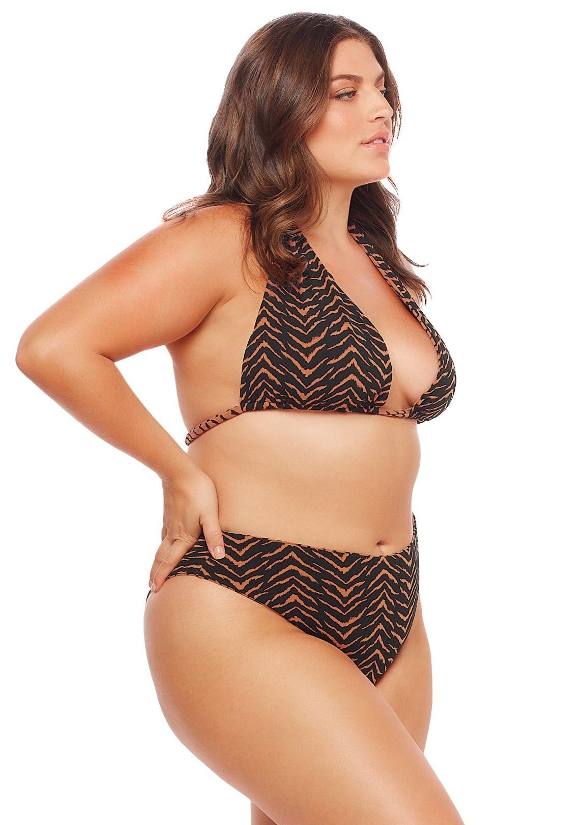 Lagos Triangle Top - Tiger Switch - Swim Top | JMP The Label