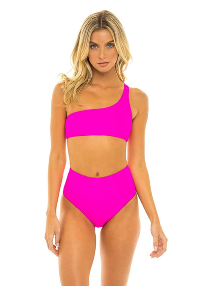Laguna High Waist Bikini Bottom - Passion Pink - Swim Bottom - JMP The Label