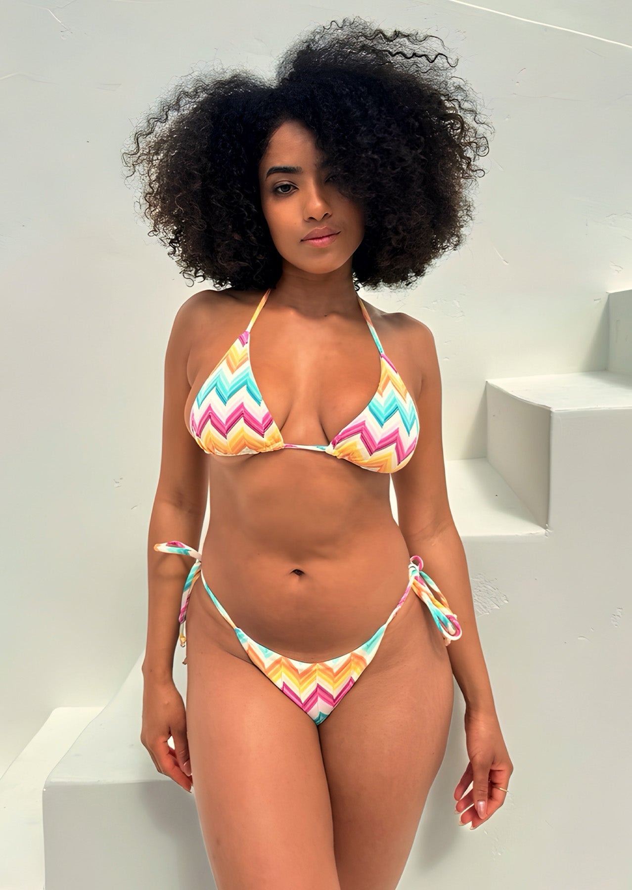 Lido Triangle Bikini Top - Kaleidoscope - Swim Top | JMP The Label