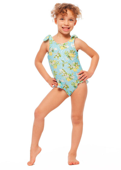 Lulu Girls One Piece Swimsuit - Main Squeeze Print - Kids Swim - JMP The Label