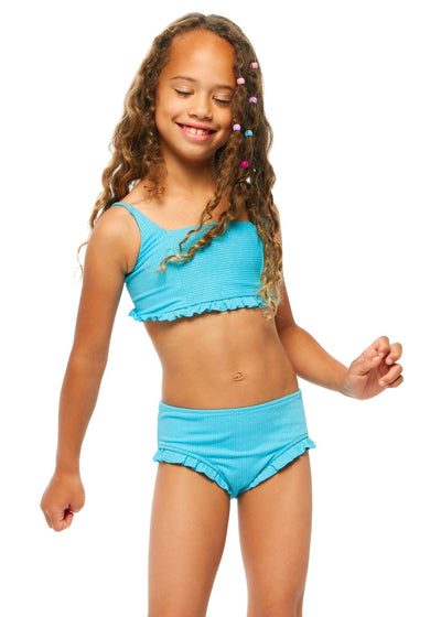 Mini Zuma Girls Bikini Set - Bluebell Blue - Kids Swim - JMP The Label