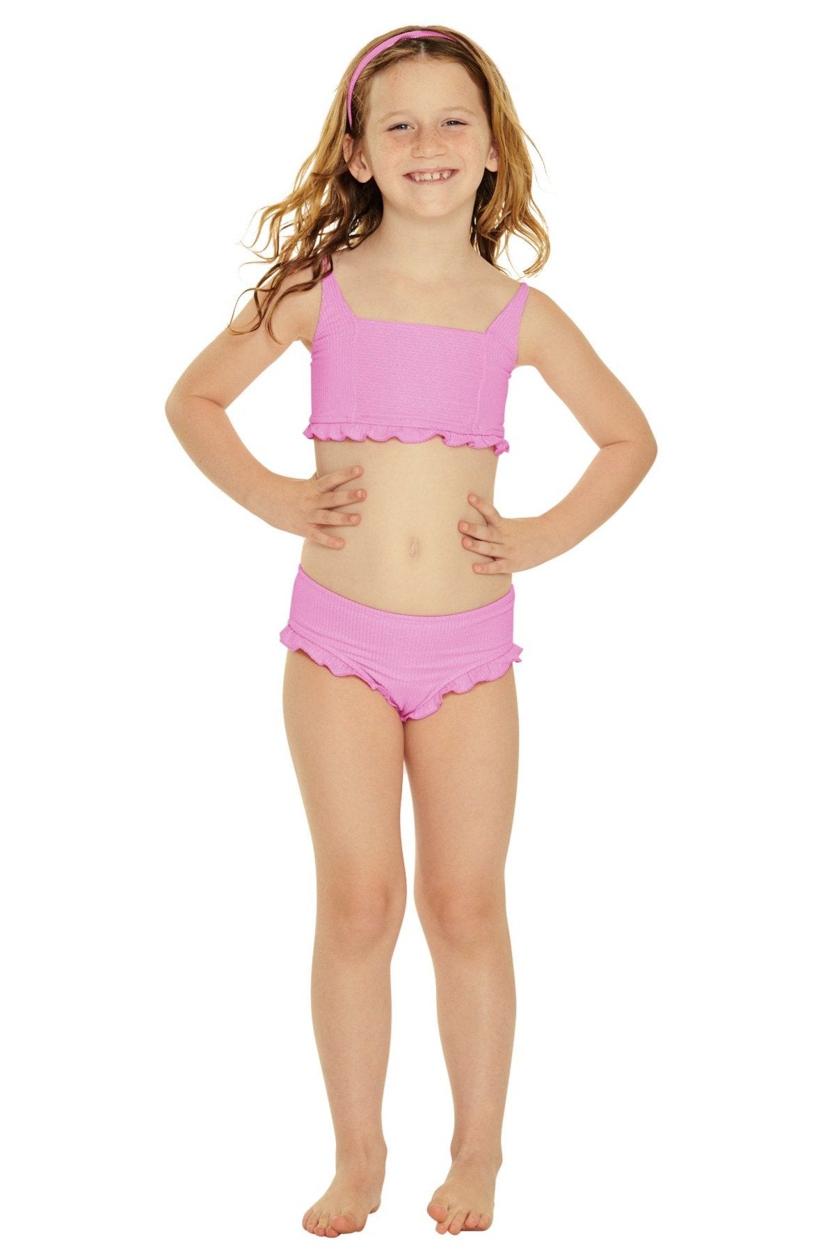 Mini Zuma Girls Bikini Set - Blushing Pink - Kids Swim - JMP The Label
