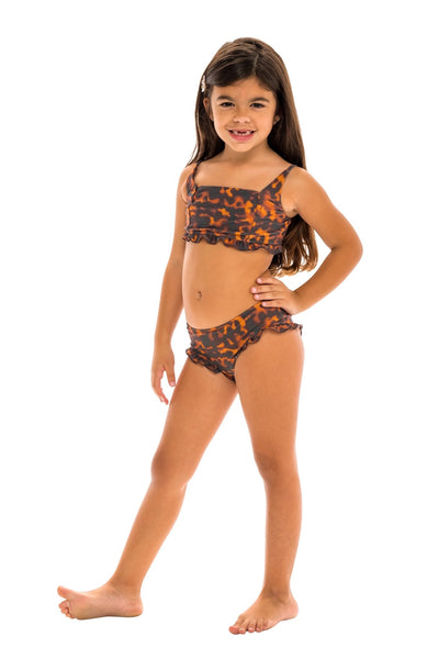 Mini Zuma Girls Bikini Set - Tortuga Print - Kids Swim - JMP The Label
