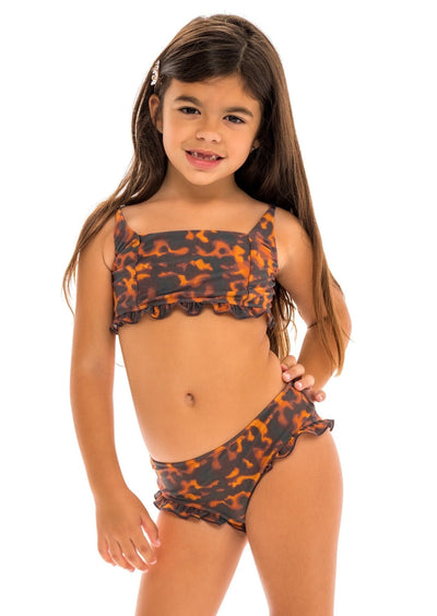 Mini Zuma Girls Bikini Set - Tortuga Print - Kids Swim - JMP The Label