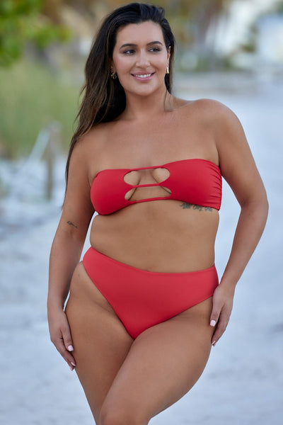 Monaco Bottom - Red - Swim Bottom | JMP The Label