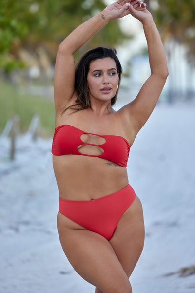Monaco Bottom - Red - Swim Bottom | JMP The Label