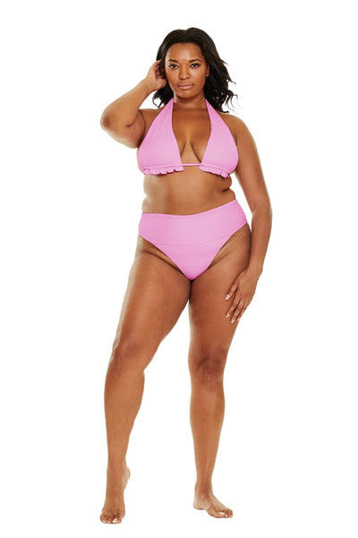 Monterey Full Coverage Bikini Bottom - Blushing Pink - Swim Bottom - JMP The Label