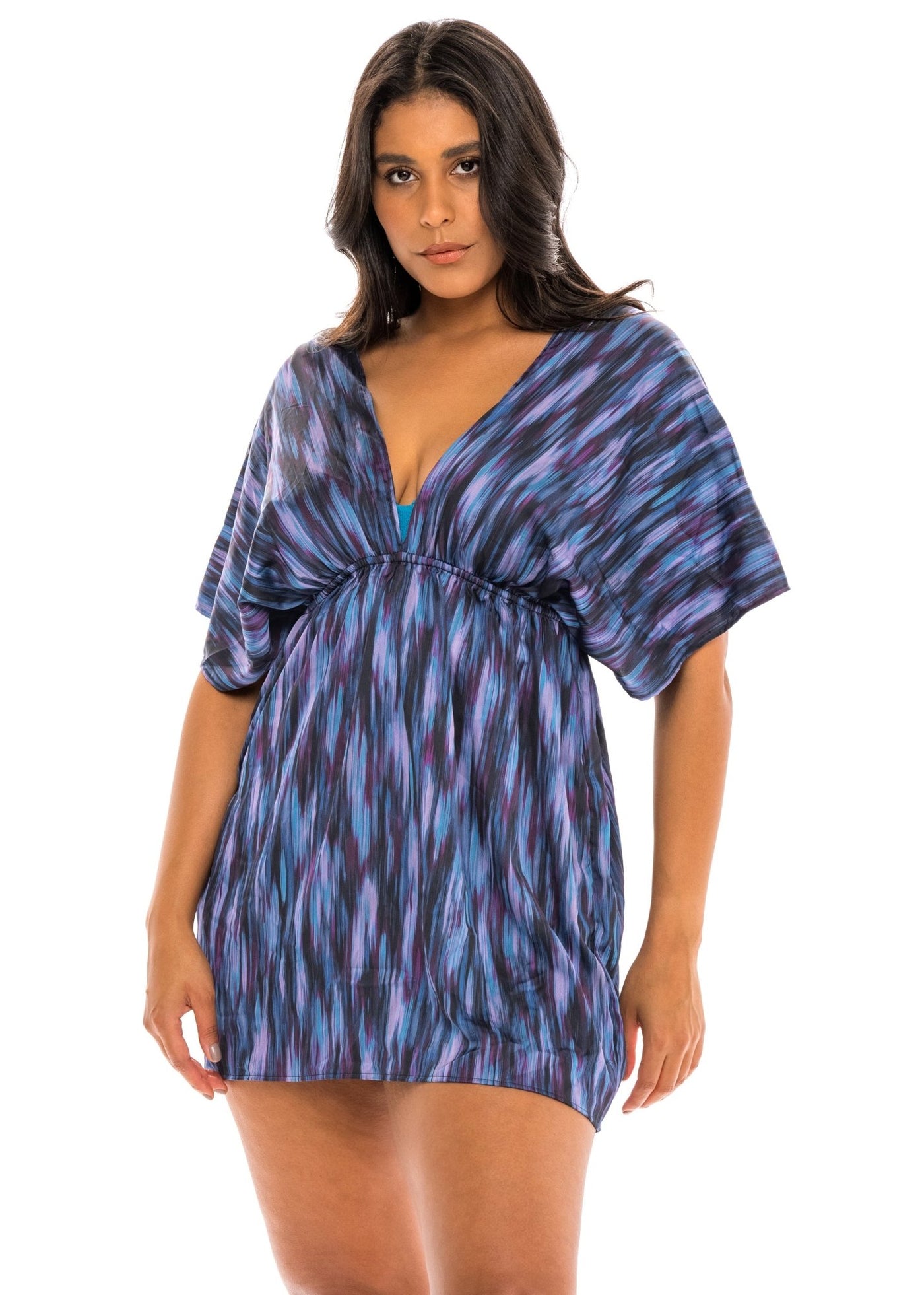 Mykonos Kimono Mini Dress - Twilight Print - Dress | JMP The Label