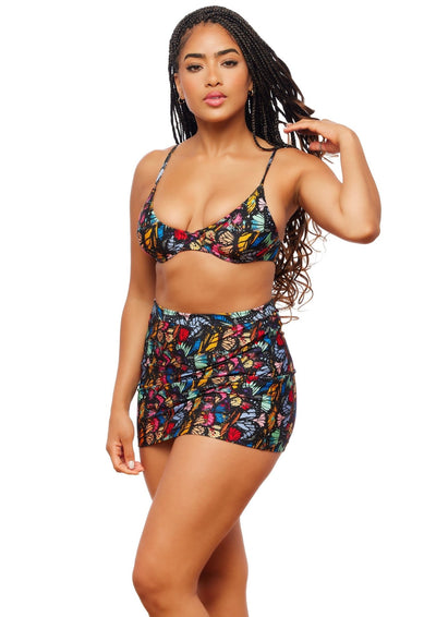 Newport Underwire Bikini Top - Mariposa Print - Swim Top | JMP The Label