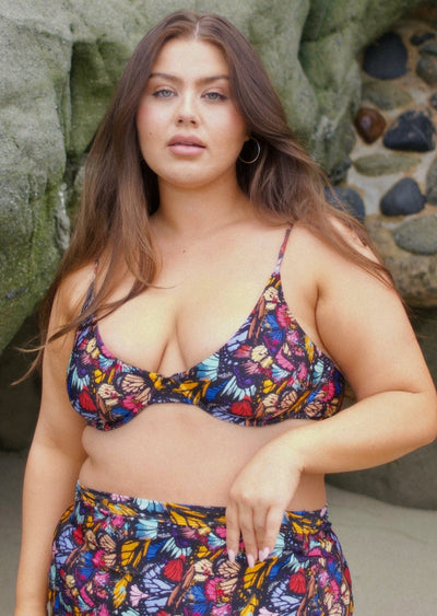 Newport Underwire Bikini Top - Mariposa Print - Swim Top | JMP The Label