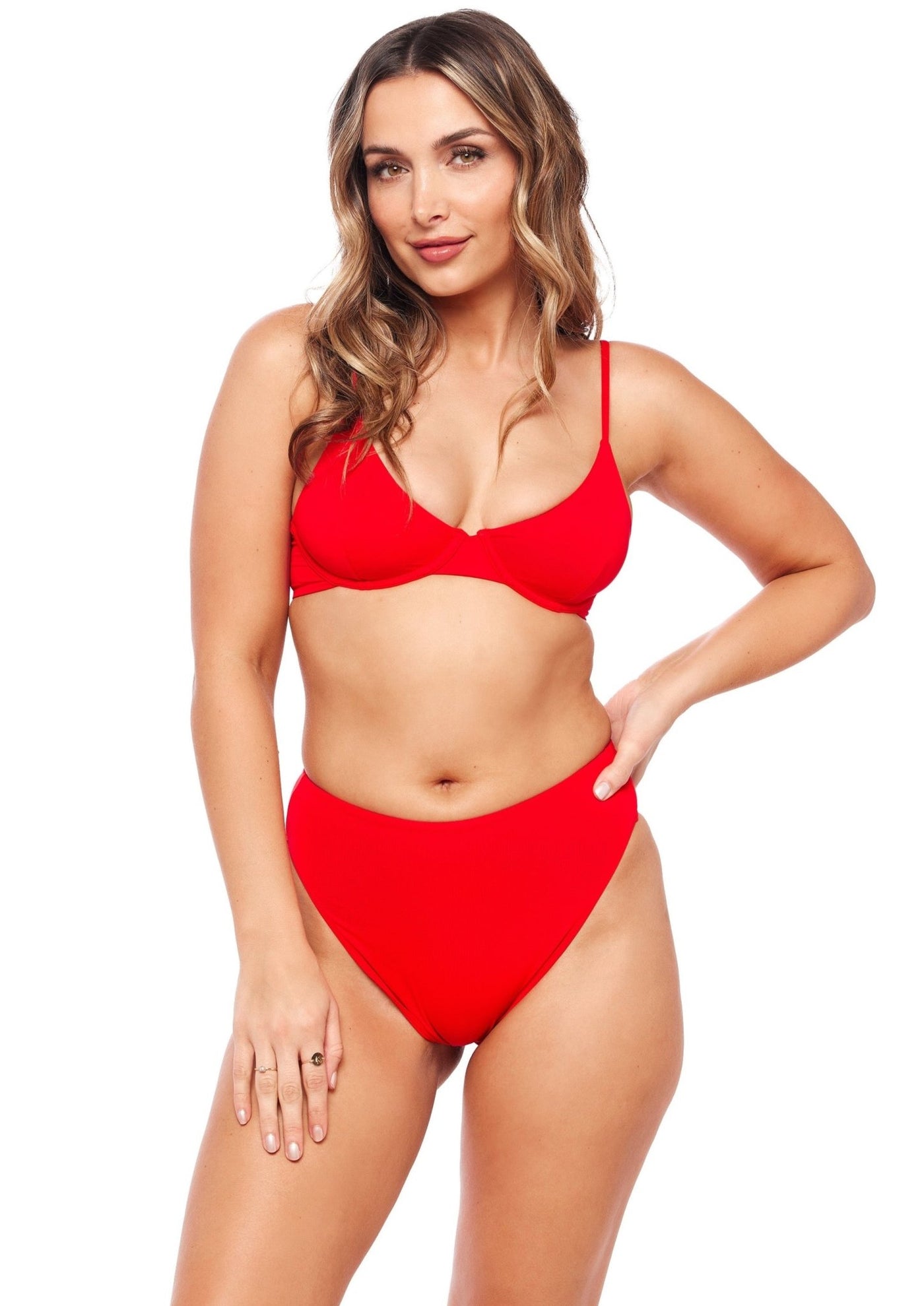 Newport Top - Red - Swim Top | JMP The Label