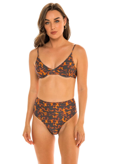 Newport Underwire Bikini Top - Tortuga Print - Swim Top - JMP The Label