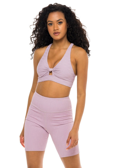 Phase Knotted Active Bra Top - Mesa Mauve - Active Top - JMP The Label