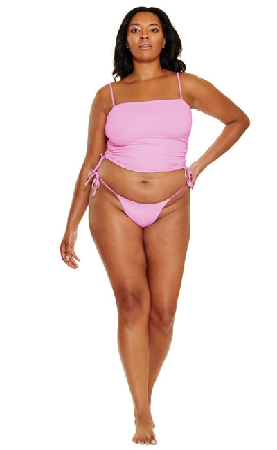 Portland Longline Tube Bikini Top - Blushing Pink - Swim Top | JMP The Label
