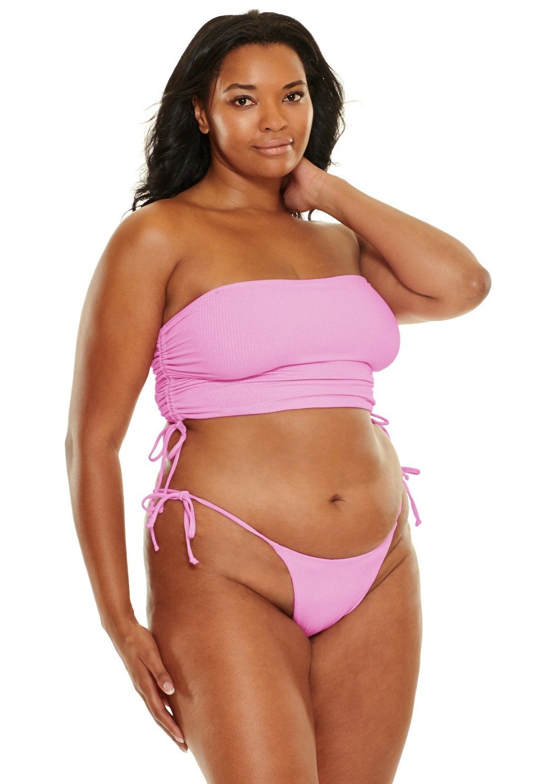 Portland Longline Tube Bikini Top - Blushing Pink - Swim Top | JMP The Label