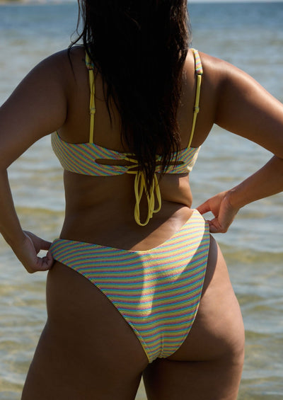 Rio Bottom - Parade Stripe - Swim Bottom | JMP The Label
