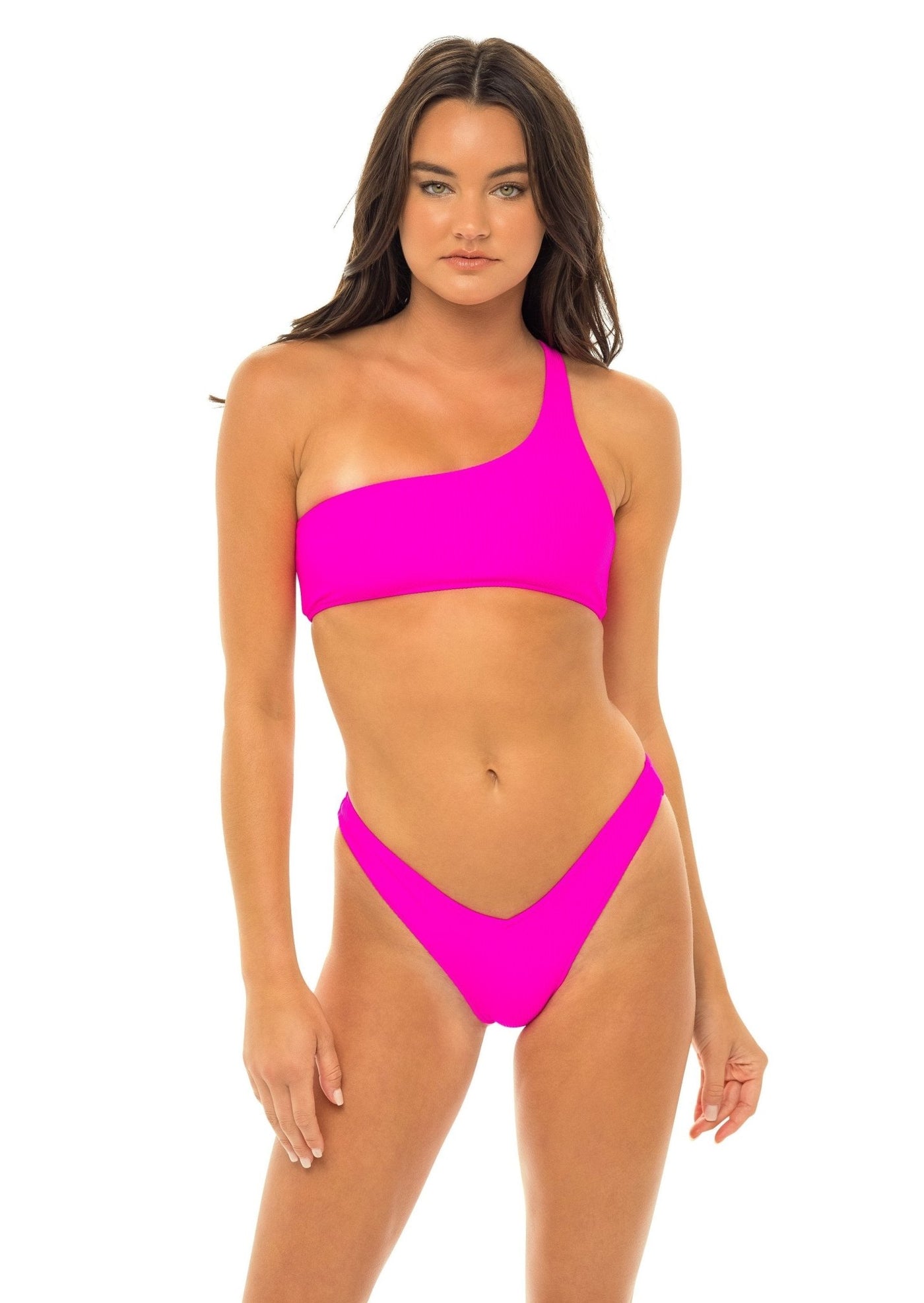 Rio High Leg Cheeky Bikini Bottom - Passion Pink - Swim Bottom - JMP The Label