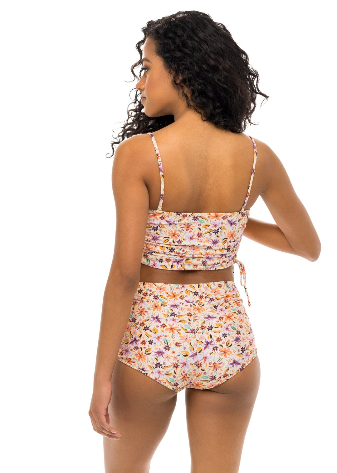 Santa Cruz Boy Short Bikini Bottom Cactus Bloom Print JMP The Label