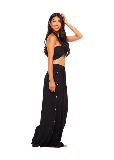 Tie Tube Top and Pant Set Black - Matching Sets | JMP The Label