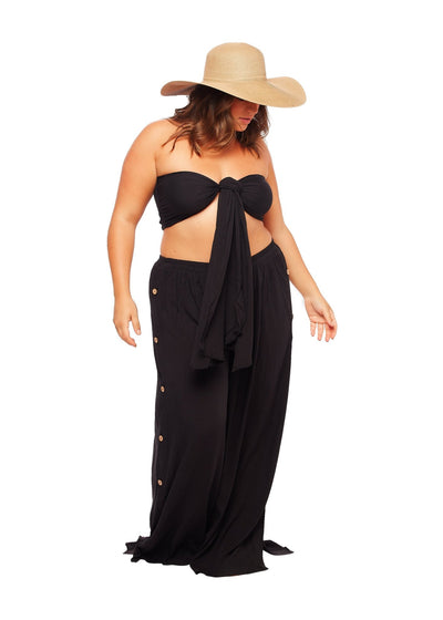 Tie Tube Top and Pant Set Black - Matching Sets - JMP The Label