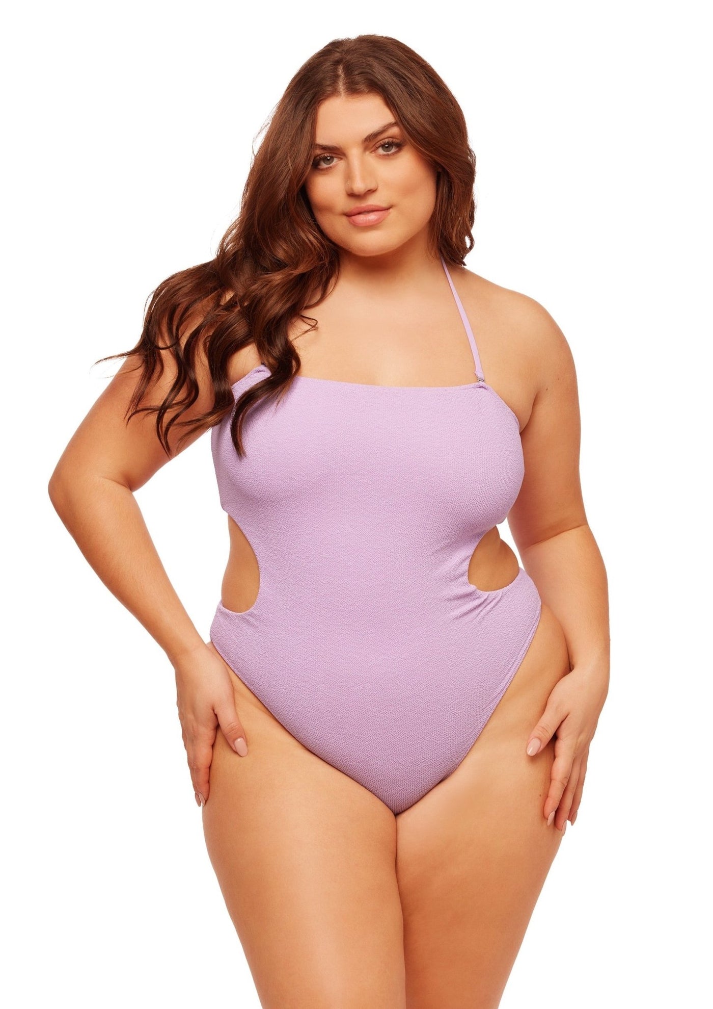Tokyo Strapless Cut Out One Piece Swimsuit - Cosmic Lilac - Swim One Piece - JMP The Label