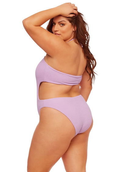 Tokyo Strapless Cut Out One Piece Swimsuit - Cosmic Lilac - Swim One Piece | JMP The Label