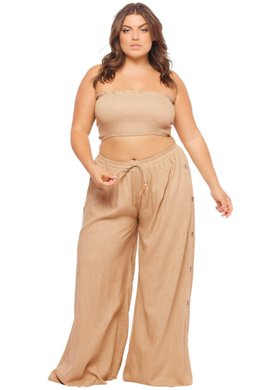 Tube Top and Pant Set Camel - Matching Sets - JMP The Label