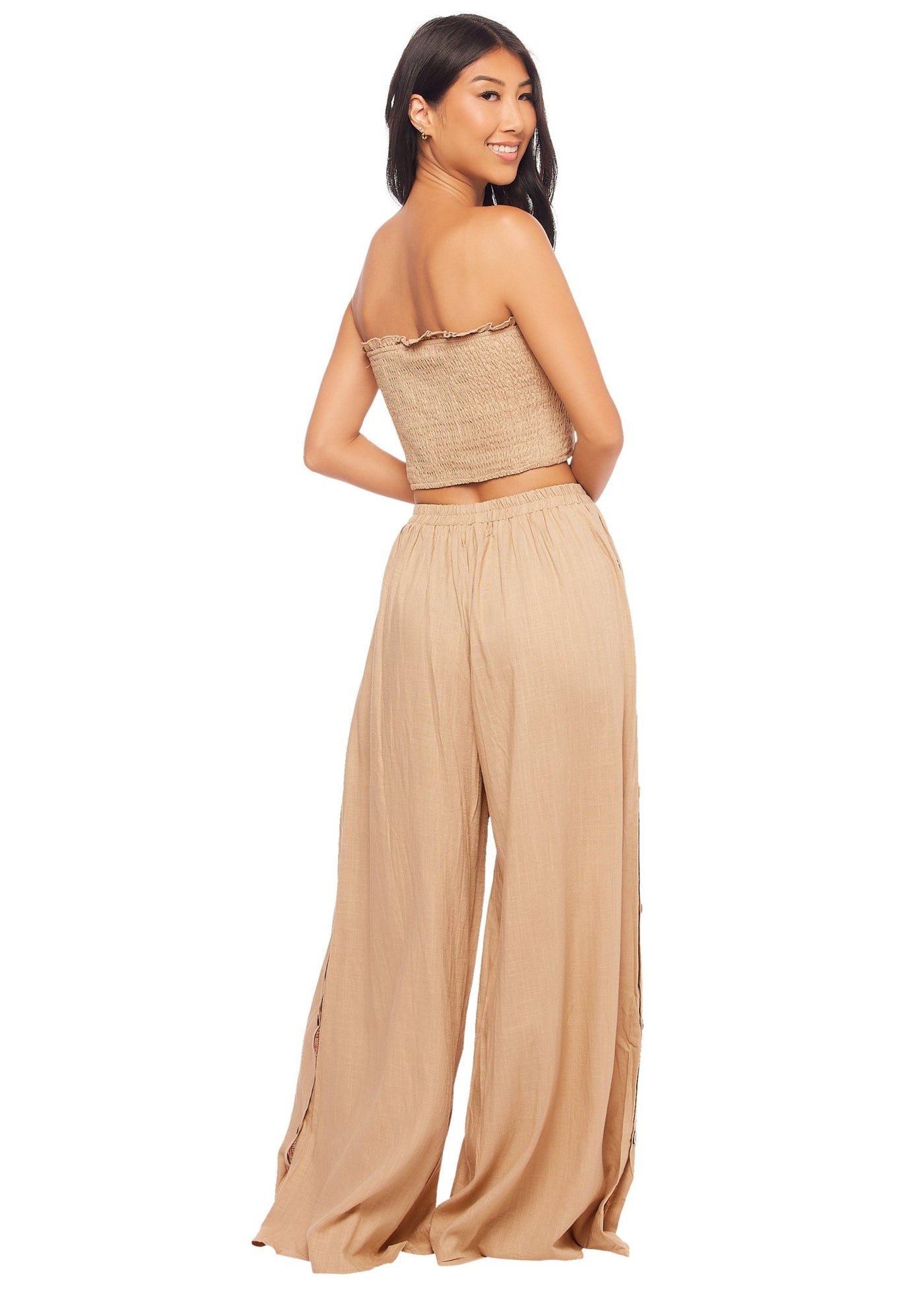 Tube Top and Pant Set Camel - Matching Sets - JMP The Label