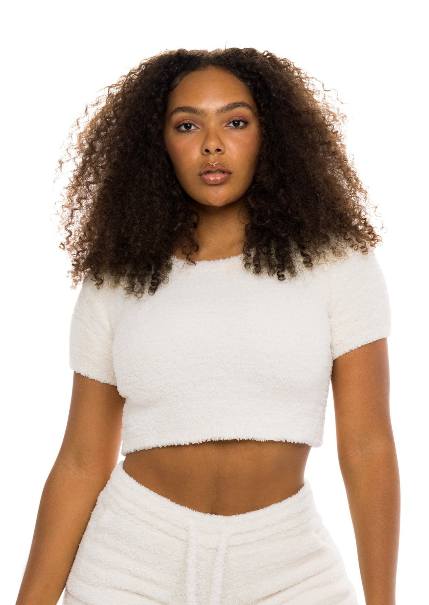 Unwind Crop Top Ivory - Tops | JMP The Label