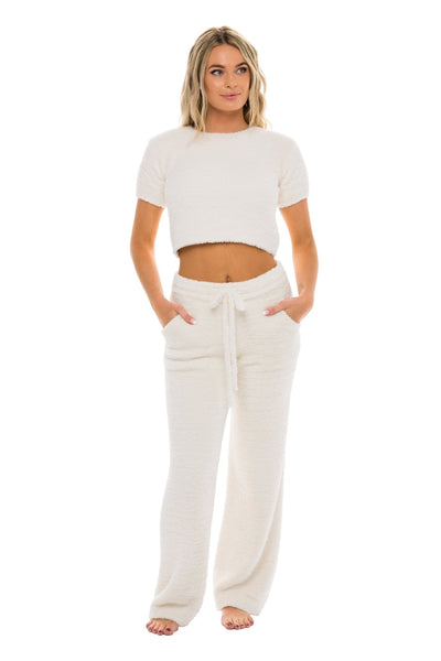 Unwind Crop Top Ivory - Tops | JMP The Label