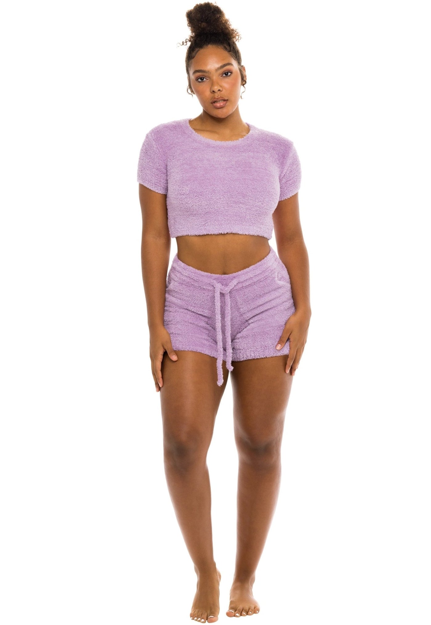 Unwind Crop Top Lavender - Tops | JMP The Label