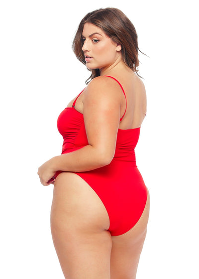 Vegas Strappy Cut Out One Piece Swimsuit - Red - Swim One Piece - JMP The Label