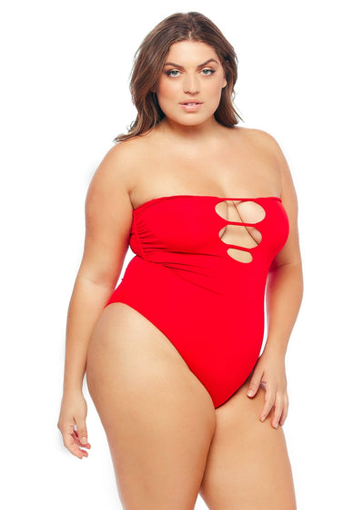 Vegas One Piece - Red - Swim One Piece | JMP The Label