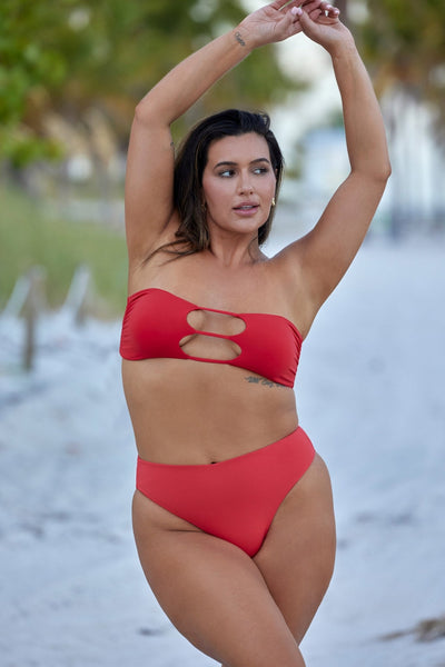 Vegas Top - Red - Swim Top | JMP The Label